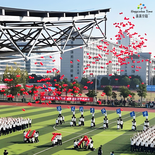 合肥代充会飞的氦气球运动会毕业典礼拍照可以飞上天的气球带绳子