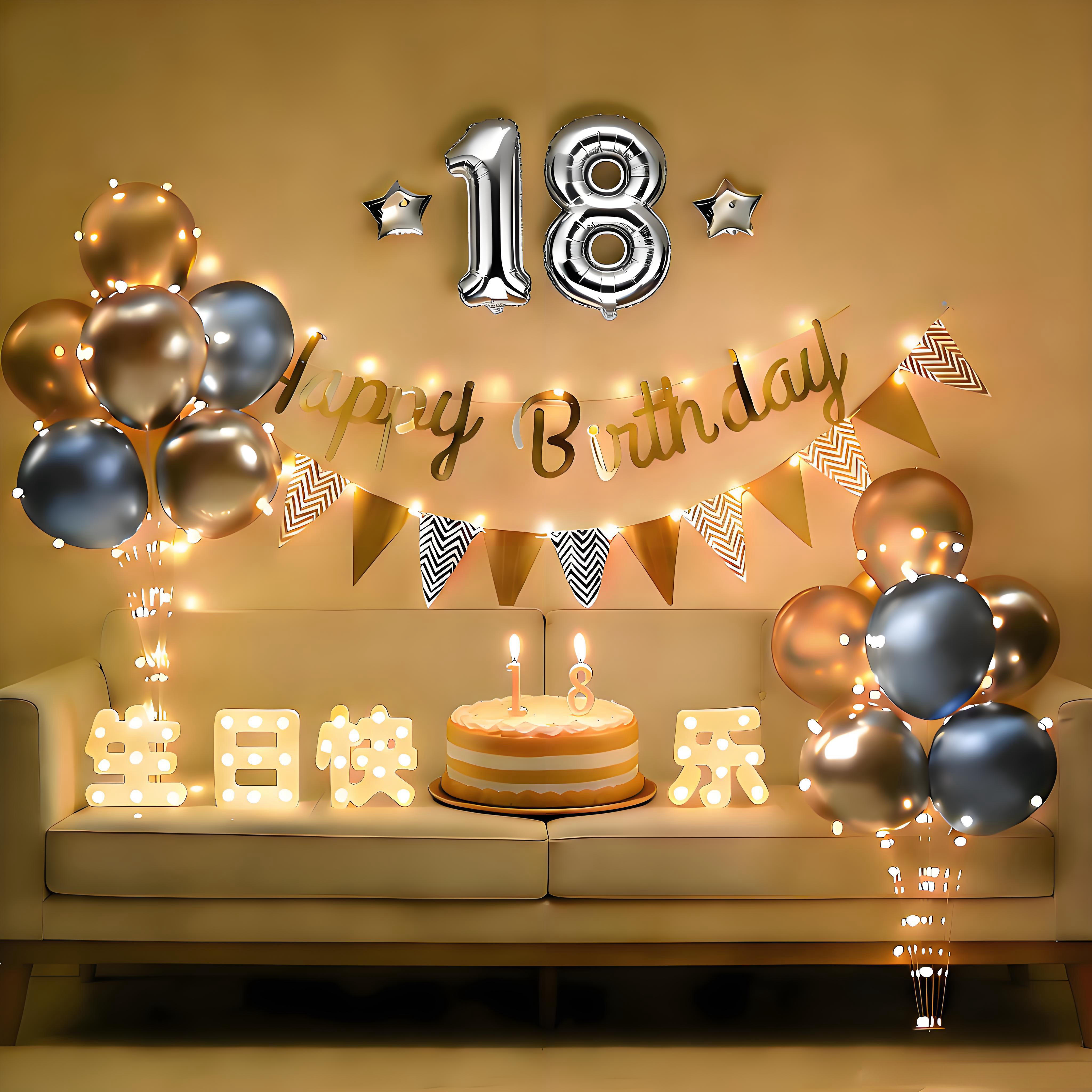生日惊喜布置男孩18岁成人礼场景布置仪式感成人男生生日浪漫装饰,节庆用品/礼品,装扮布置套餐,淘宝优惠券,粉丝福利购,淘宝优惠卷