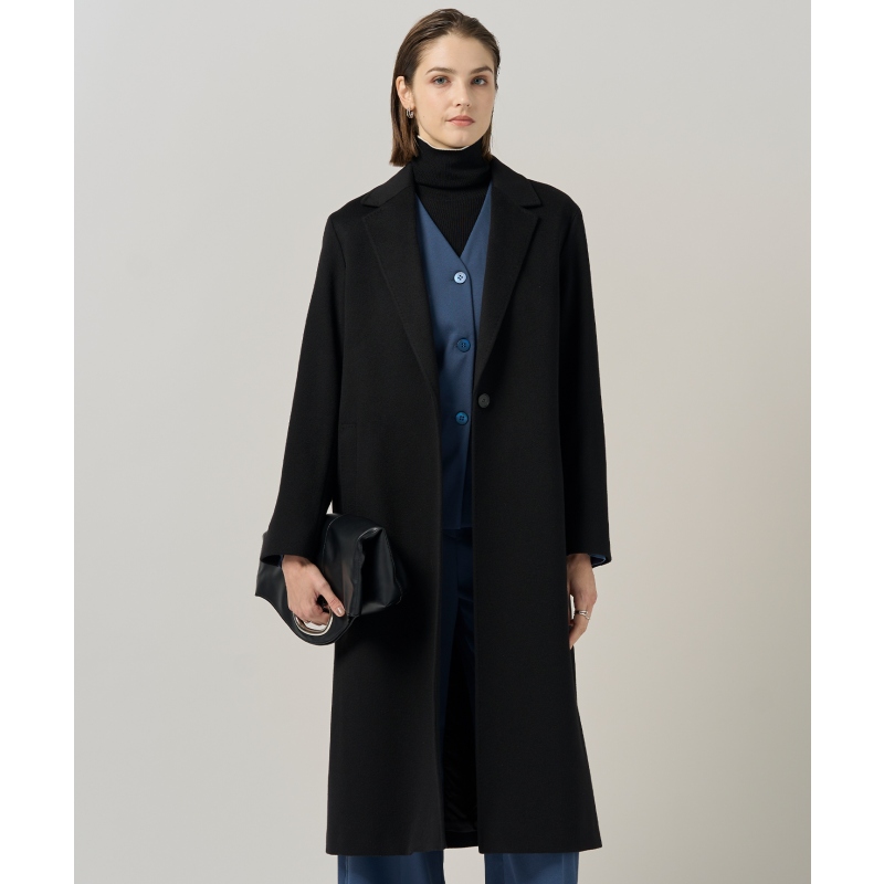 ICB时尚气质简约纯羊绒切斯特大衣女ONWARD