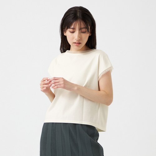 Chacott BALANCE气质温柔蕾丝拼接短款T恤ONWARD