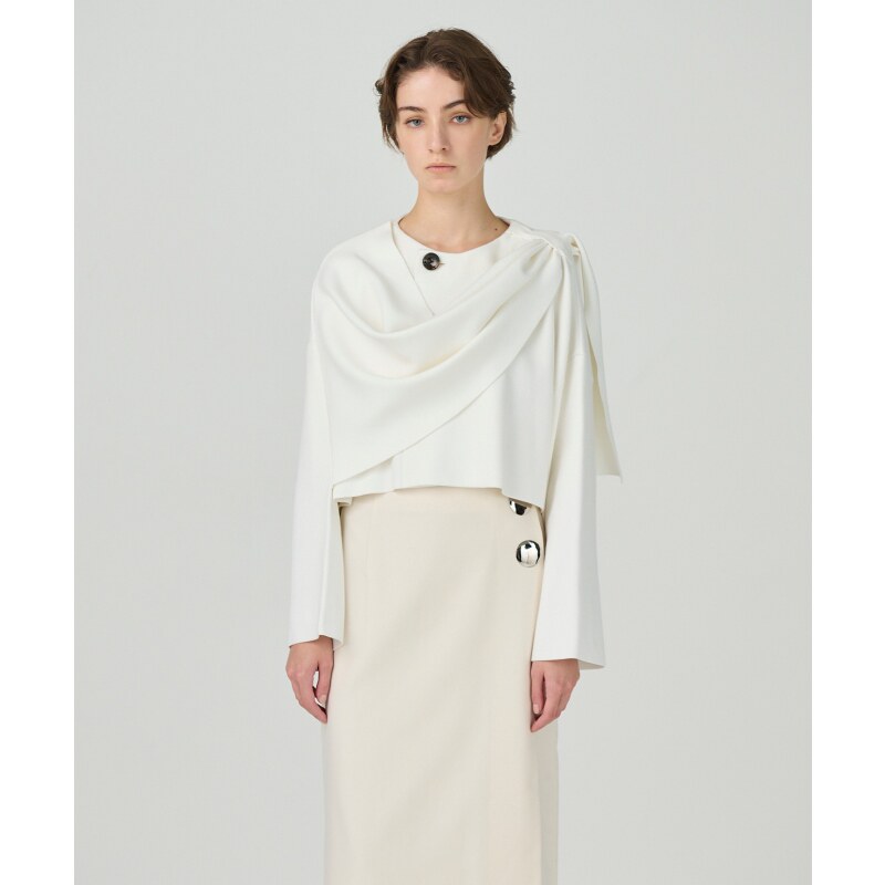 GRACE CONTINENTAL斗篷短款针织上衣女ONWARD秋冬新品