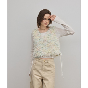 GRACE 简约设计感流苏薄纱背心女ONWARD CONTINENTAL时尚