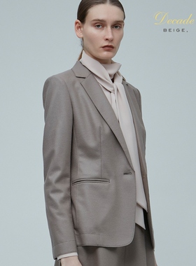 BEIGE，CORBY / 日系高端通勤羊毛精纺西装女士早秋新款修身