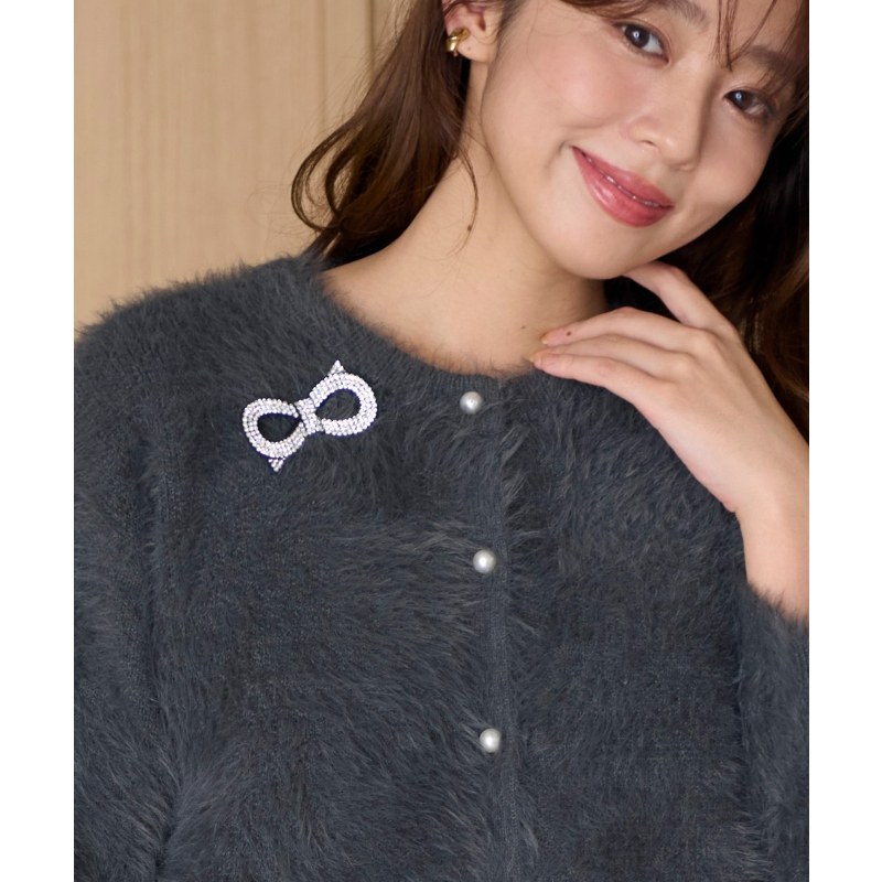 Feroux时尚气质适宜简约蝴蝶结宝石胸针女ONWARD