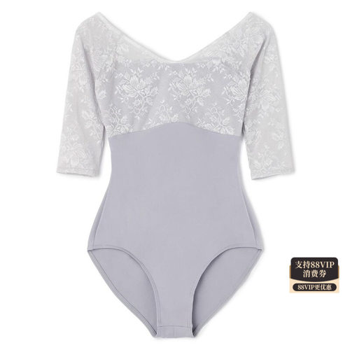Chacott瑜伽舞蹈芭蕾体服练功服六分袖紧身连体衣女ONWARD