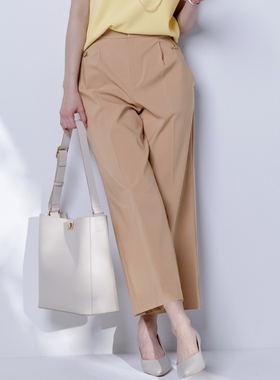 any SiS弹力接触清凉感防水uv防护可水洗空气弹力宽松裤女ONWARD