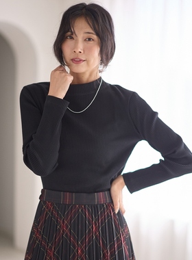 any FAM可机洗罗纹高领气质适宜长袖T恤女ONWARD