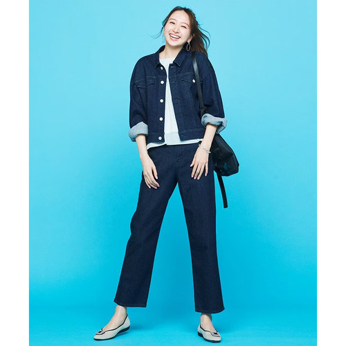 UNFILO时尚休闲气质适宜防水锥形牛仔裤女ONWARD