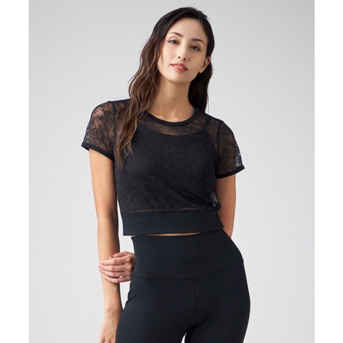 ChacottBALANCE专门芭蕾舞体服系列蕾丝T恤女ONWARD