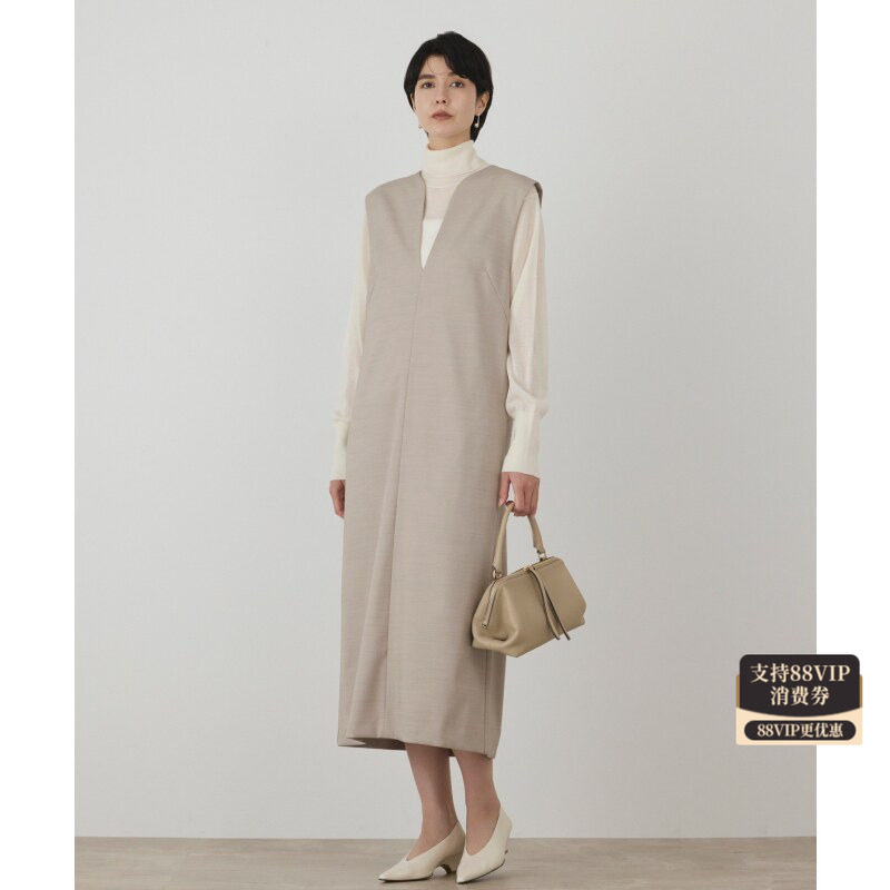 GRACE CONTINENTAL设计感时尚直筒背带裙女ONWAR日本官网直邮进口