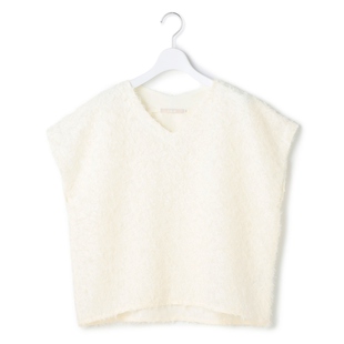 ICB时尚 优雅设计感透明剪裁提花V领上衣女ONWARD