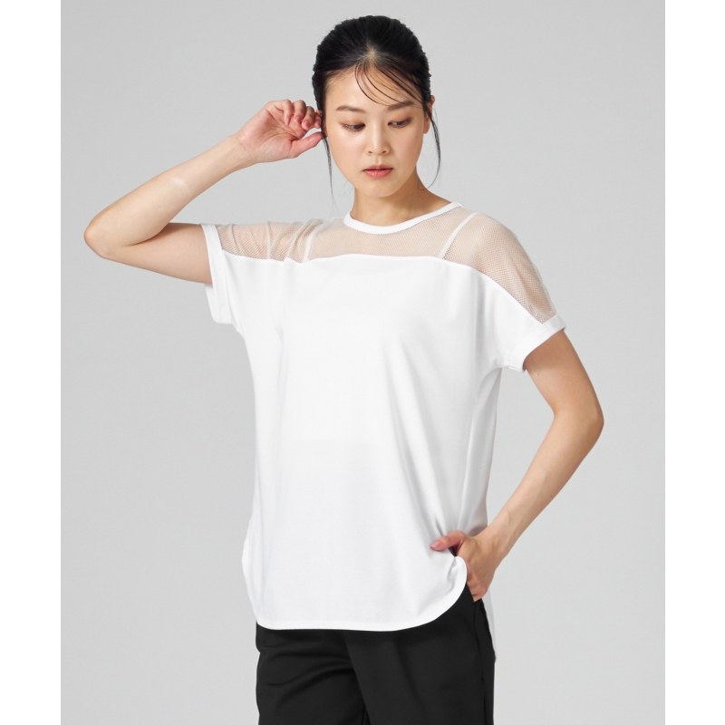 Chacott BALANCE蕾丝拼接短袖T恤女ONWARD