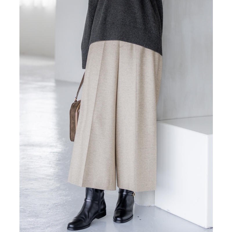 23区优雅时尚感简约闪光混合粗花呢七分裤女ONWARD