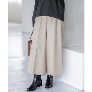 23区优雅时尚 女ONWARD 感简约闪光混合粗花呢七分裤