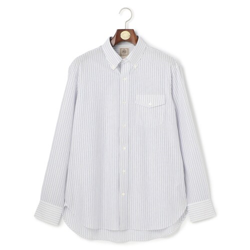J.PRESS KANEMASA JERSEY针织面料条纹纽扣领衬衫男士ONWARD