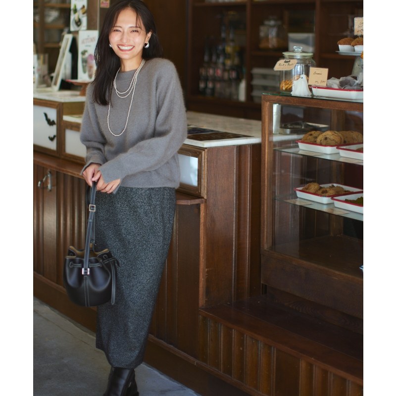 组曲Oggi合作款闪亮金葱设计感适宜简约针织裙女ONWARD