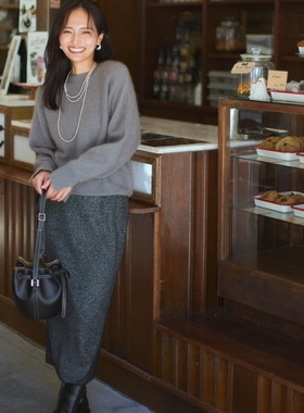 组曲Oggi合作款闪亮金葱设计感适宜简约针织裙女ONWARD