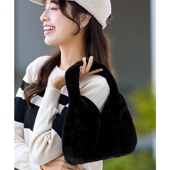 Tiaclasse时尚 搭配气质人造毛皮包手提包女ONWARD