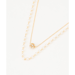 any 双连项链女ONWARD SiS甜美日系温柔气质圆盘风格