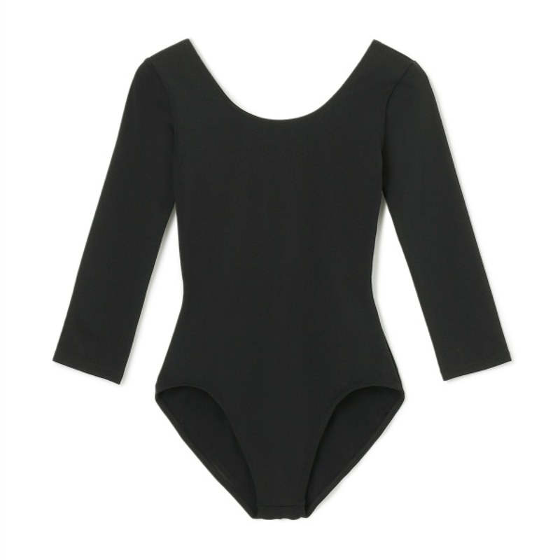 【Chacott体服】芭蕾舞练功服系列圆领7分袖紧身衣（光滑面）