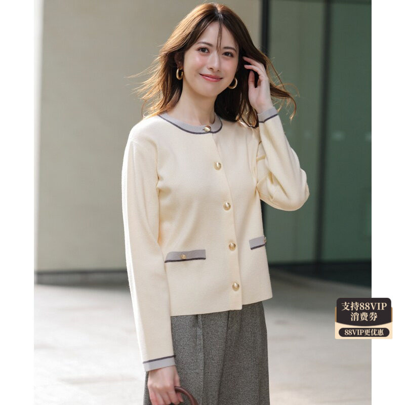 ANYSIS日系简约针织外套女秋冬