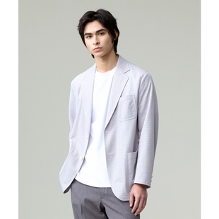 J.PRESS轻量新材质高透气性千鸟格蕾丝夏季 夹克外套男ONWARD