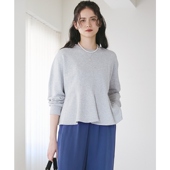 23区SLOW系列时尚 气质简约设计高密度毛圈卫衣设计T恤女ONWARD