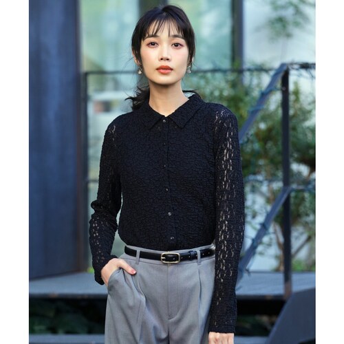 ANY SIS温柔时尚减龄甜美蕾丝衬衫女ONWARD