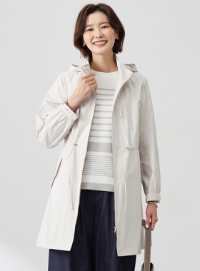 J.PRESS可洗涤Artirosa系列立领长款时尚气质外套女ONWARD