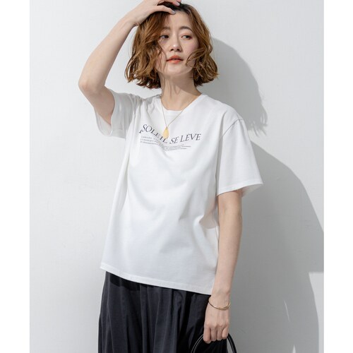 23区优雅气质感LESOLEILSELEVE标志T恤女ONWARD