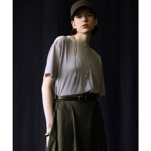23区时尚 优雅气质通勤可洗透明丝绒适宜T恤女ONWARD