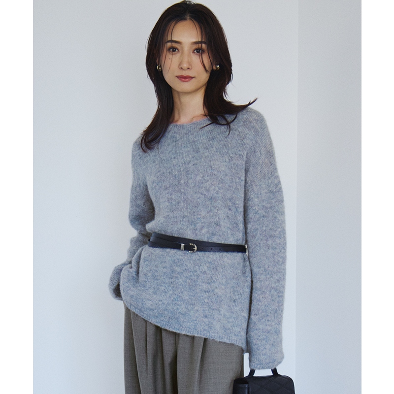 23区羊驼毛时尚简约适宜通勤针织衫女ONWARD秋冬新品