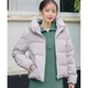 立领拉链羽绒服外套秋冬保暖 简约女士短款 Tiaclasse 日系时尚