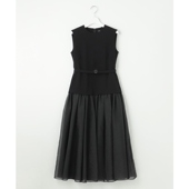 23区日系感气质优雅无袖 网纱连衣裙女日本限定ONWARD