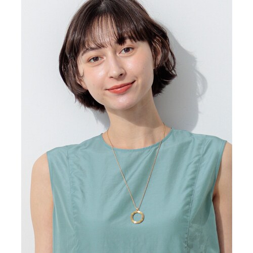 23区时尚优雅气质金属椭圆形单顶项链女ONWARD