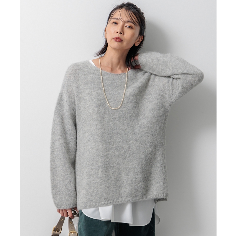 23区羊驼毛时尚简约适宜通勤针织衫女ONWARD秋冬新品