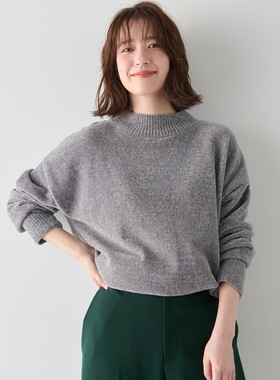 any FAM可机洗毛绒针织气质时尚毛衣套头衫女ONWARD