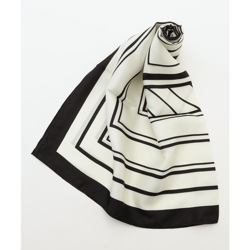 ICB时尚优雅气质BOX条纹图案围巾女ONWARD