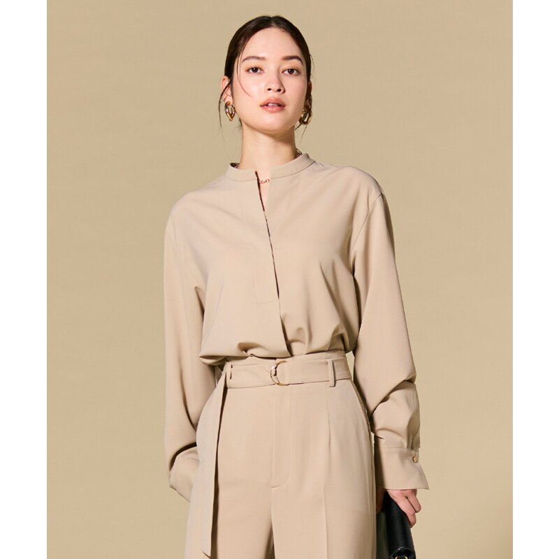 BEIGE，高智感通勤气质套装搭配SPHENE立领套头衬衫女ONWARD