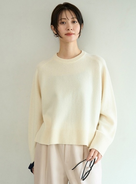 UNFILO时尚简约气质适宜羊绒混纺圆领针织衫女ONWARD
