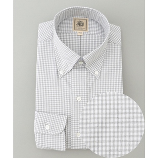 J.PRESS单针缝制形态稳定男士 B.D.ONWARD 混色格子衬衫