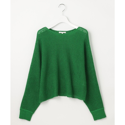 自由区可水洗亚麻设计适宜简约气质落肩袖针织衫女ONWARD