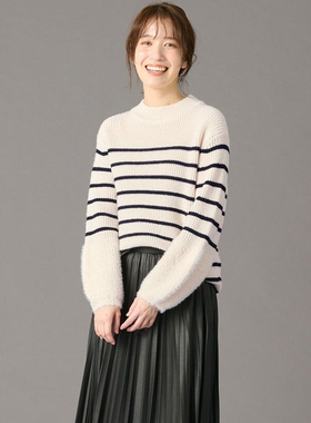 any FAM可机洗羊毛羽毛拼接套头衫毛衣女ONWARD