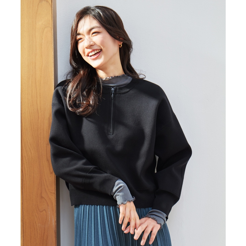 any FAM可机洗米兰针织连帽毛衣开衫女ONWARD