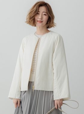 23区气质简约Oggi合作款防水加工中棉填充塔夫绸夹克外套女ONWARD