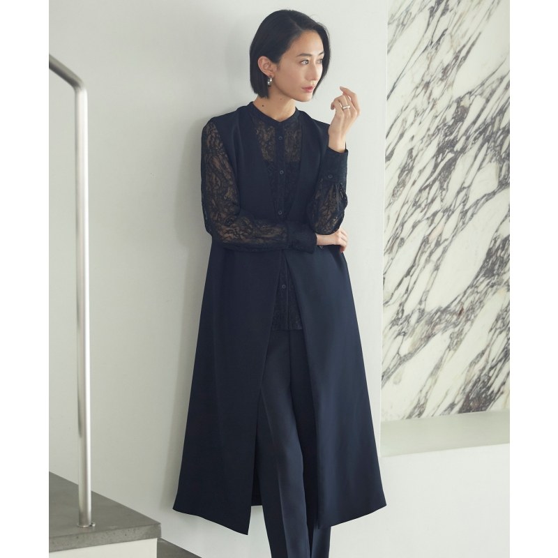 ICB接触冷感UV防护长款西装马甲女慵懒适宜日本限定ONWARD