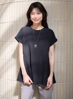 any FAM气质时尚可机洗起泡织物长袖上衣女ONWARD