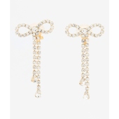 组曲时尚 精美感配饰亮钻蝴蝶结耳环女ONWARD