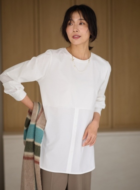 any FAM可机洗拼接尾部设计感小众适宜T恤女ONWARD