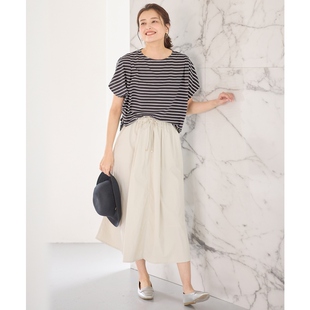 any 气质喇叭半身裙女ONWARD FAM可机洗腰部有弹性尼龙时尚